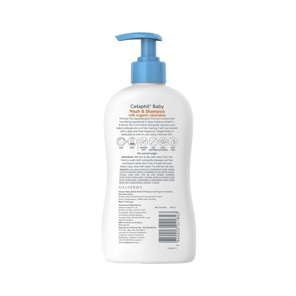 Cetaphil Baby Wash & Shampoo With Organic Calendula - Image 2