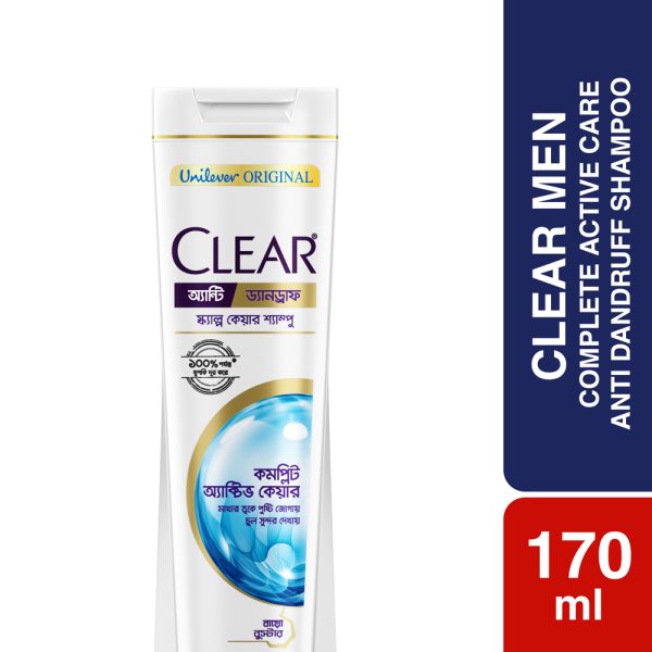 Clear Complete Active Care Shampoo - 170ml, Anti-Dandruff Formula