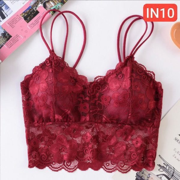 Shoulder Lace Flower Bra - Image 4